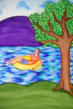 Floating and Relaxing by Rita Loyd Unconditional Self-Love